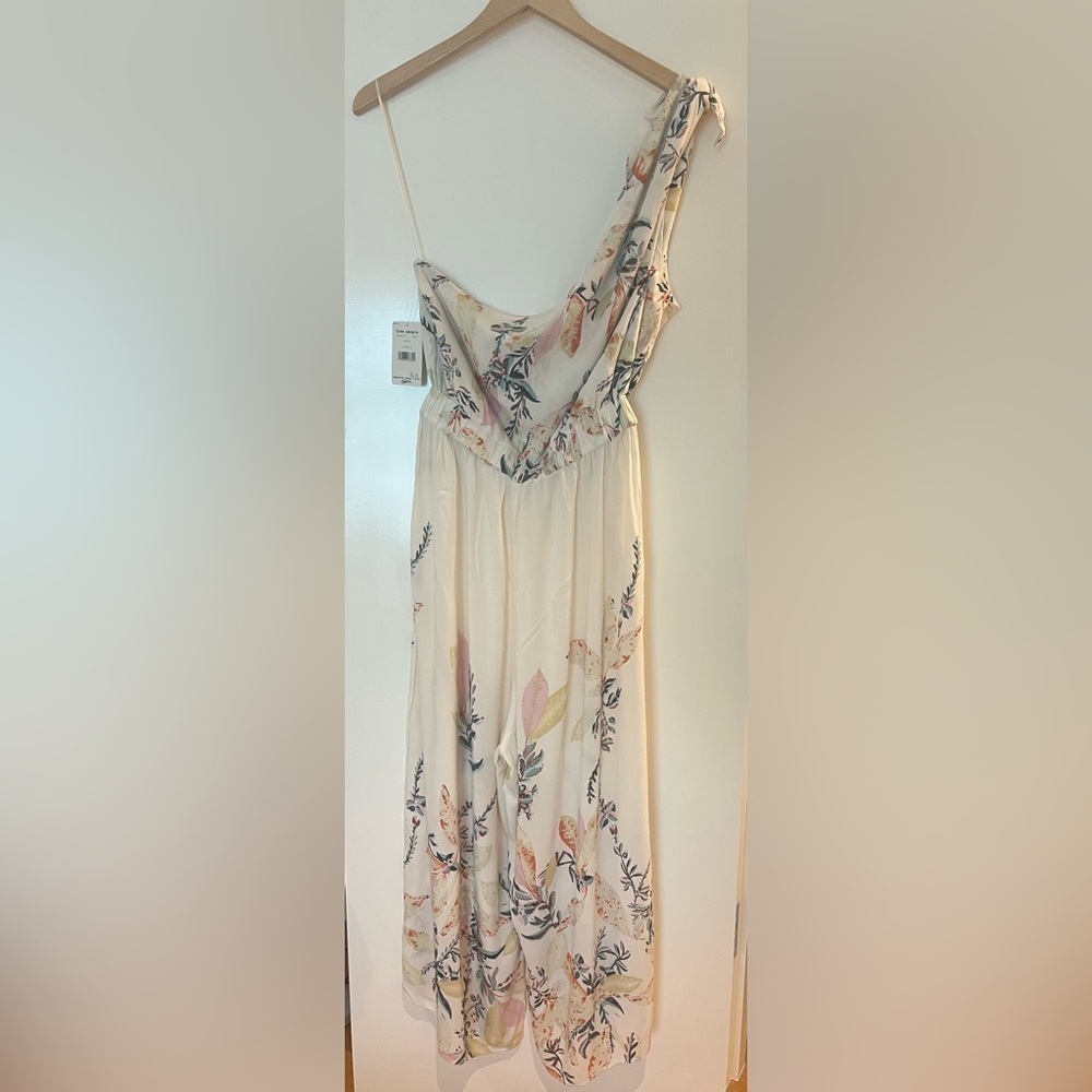 Free People Floral Wide Leg Jumpsuit - Cream and Pink - Picture 8 of 11